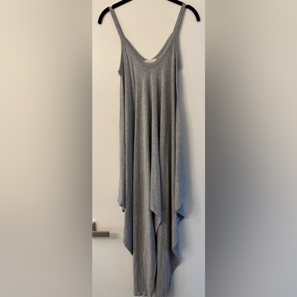 Grey Knit Harem Jumpsuit - Picture 2 of 4